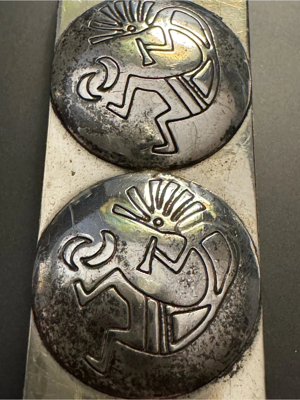 Vintage Kokopelli Money Clip - Merle House - Sterling Silver